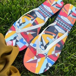 Brand new Tory Burch flip flops